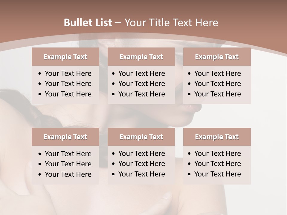 Makeup Fashion European PowerPoint Template