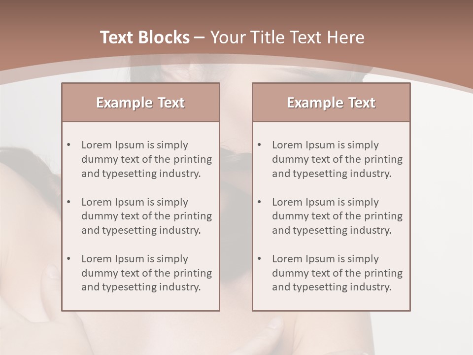 Makeup Fashion European PowerPoint Template