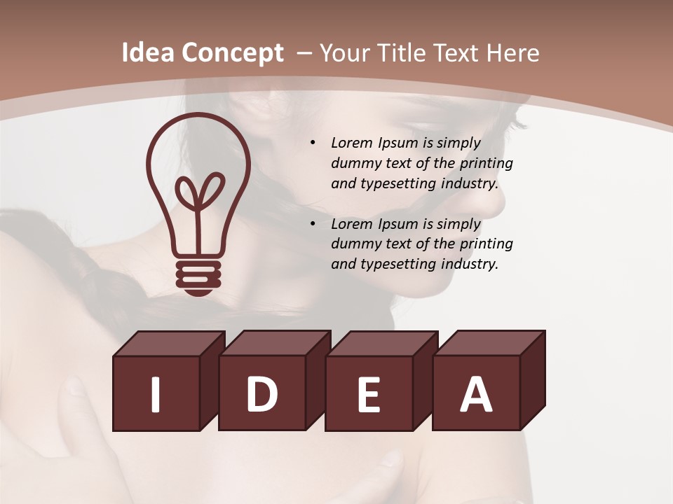 Makeup Fashion European PowerPoint Template