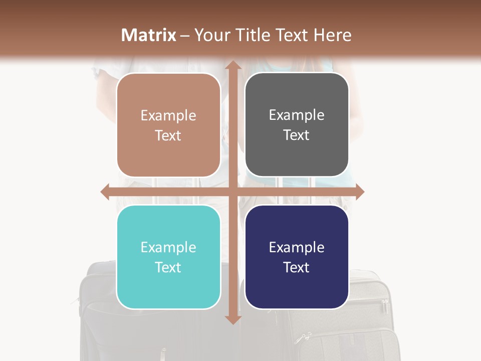 Suitcase Joy Blue PowerPoint Template