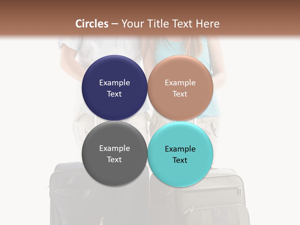 Suitcase Joy Blue PowerPoint Template