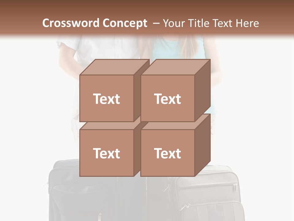 Suitcase Joy Blue PowerPoint Template