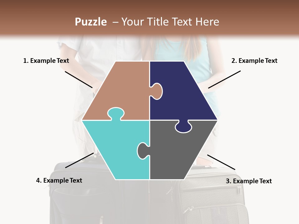 Suitcase Joy Blue PowerPoint Template