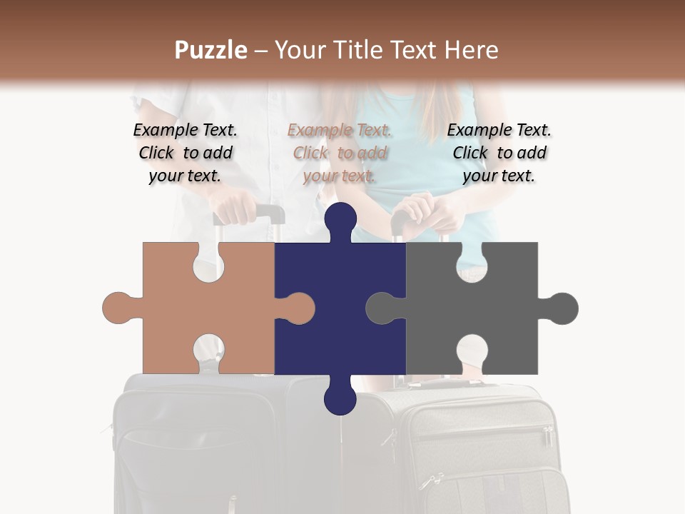 Suitcase Joy Blue PowerPoint Template