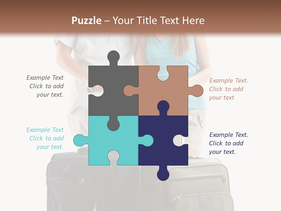 Suitcase Joy Blue PowerPoint Template