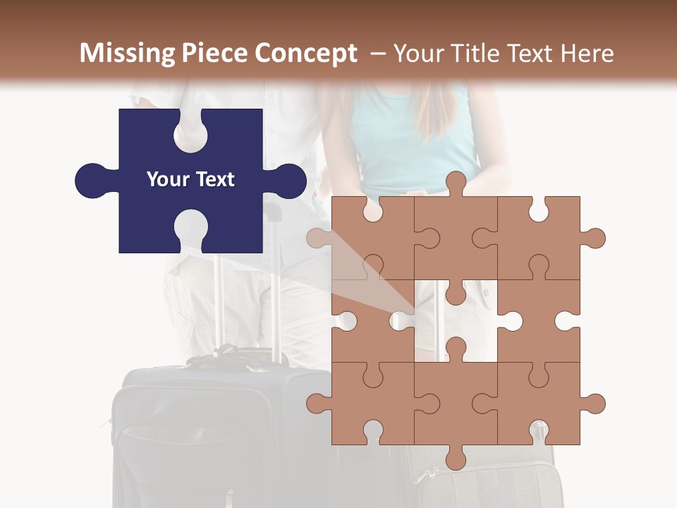 Suitcase Joy Blue PowerPoint Template