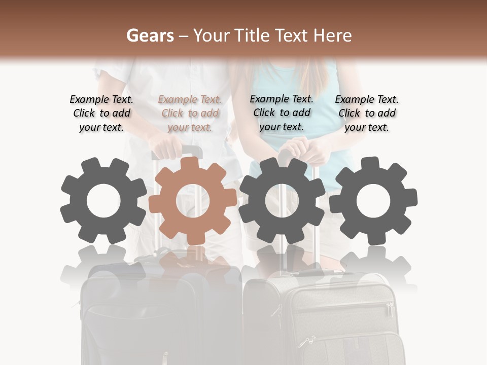 Suitcase Joy Blue PowerPoint Template