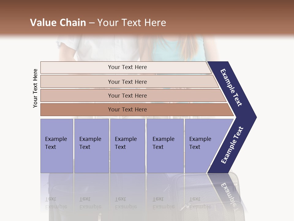 Suitcase Joy Blue PowerPoint Template
