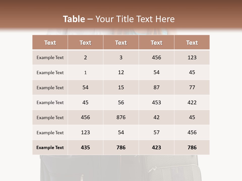 Suitcase Joy Blue PowerPoint Template