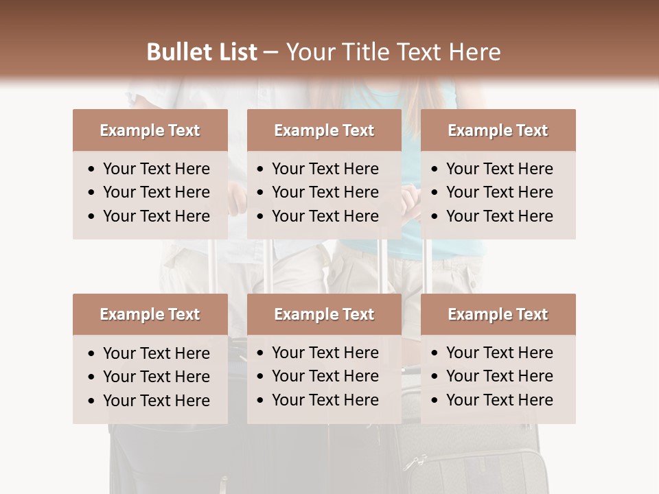 Suitcase Joy Blue PowerPoint Template