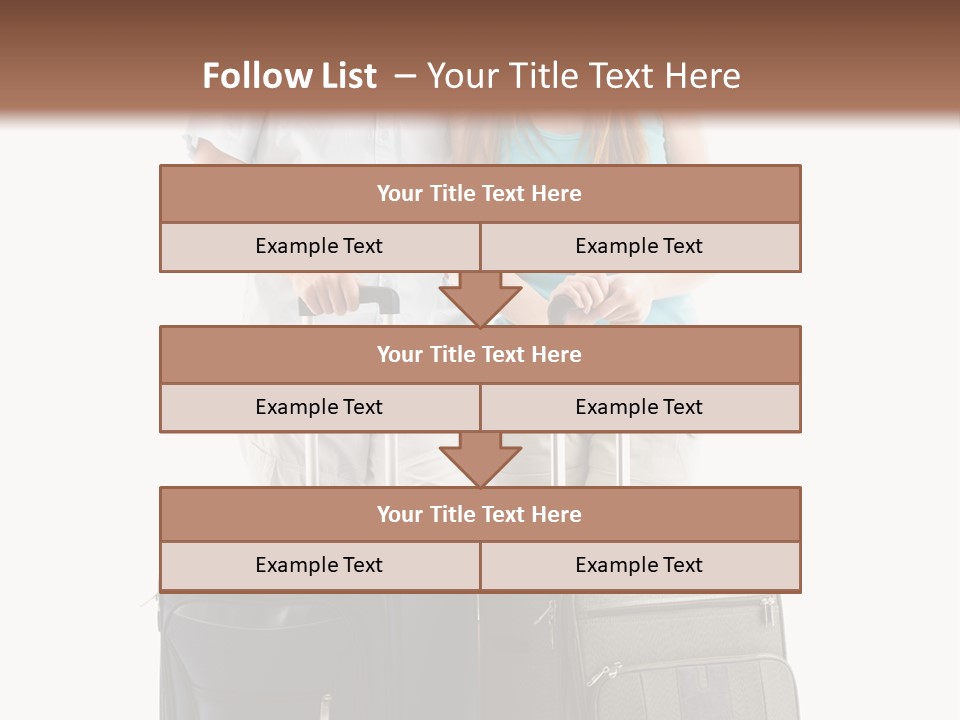 Suitcase Joy Blue PowerPoint Template