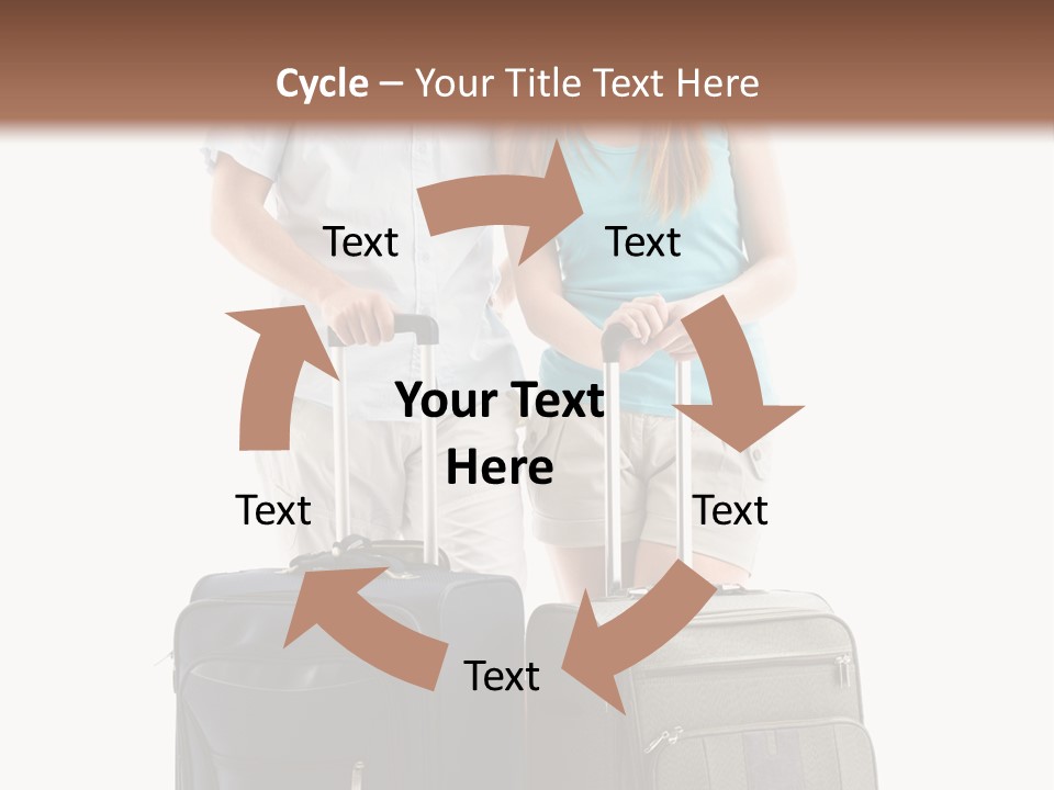 Suitcase Joy Blue PowerPoint Template