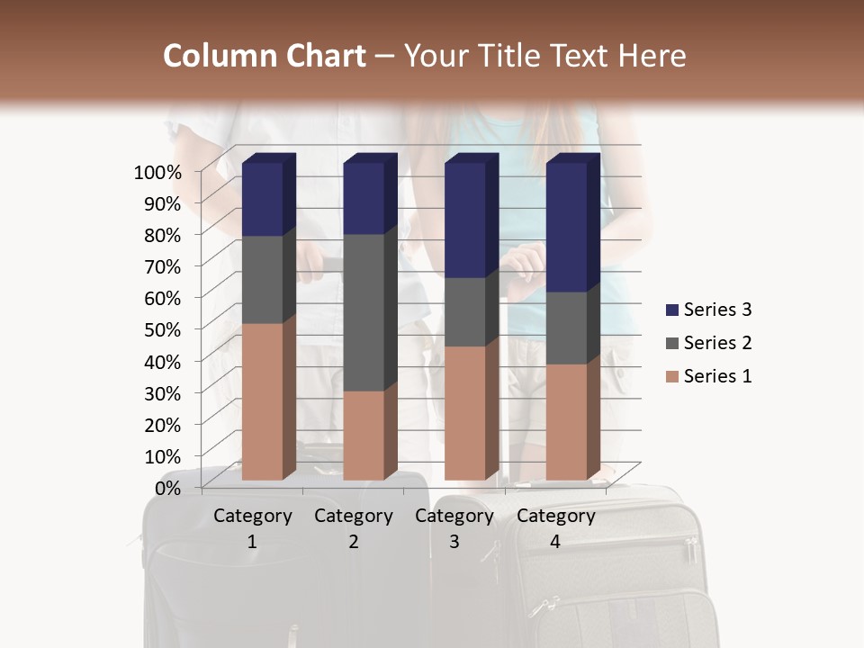 Suitcase Joy Blue PowerPoint Template