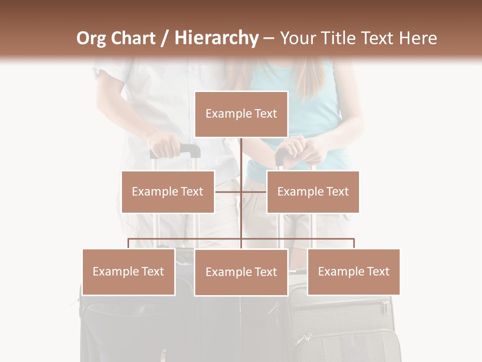 Suitcase Joy Blue PowerPoint Template