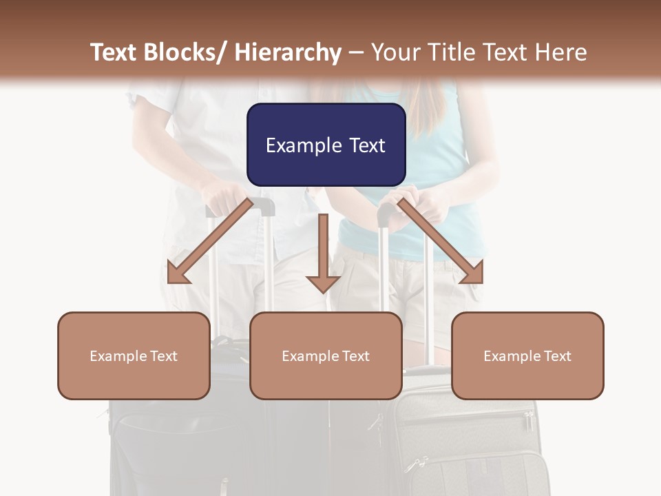 Suitcase Joy Blue PowerPoint Template