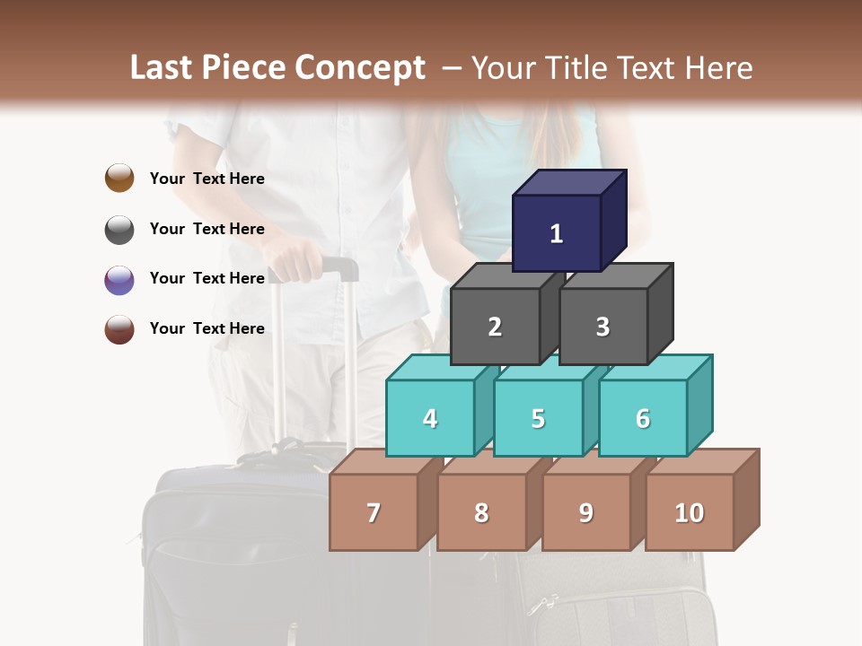 Suitcase Joy Blue PowerPoint Template