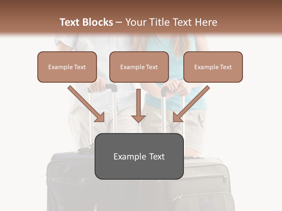 Suitcase Joy Blue PowerPoint Template