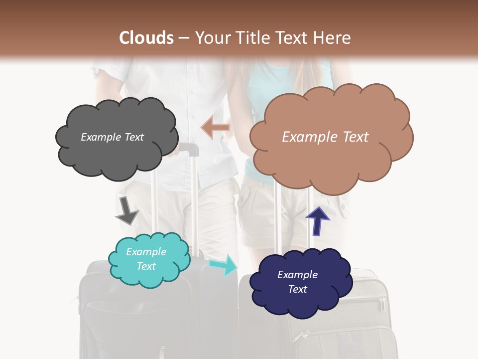 Suitcase Joy Blue PowerPoint Template