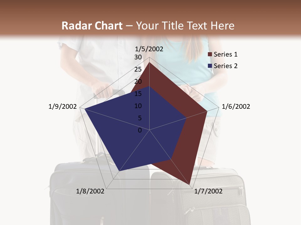 Suitcase Joy Blue PowerPoint Template