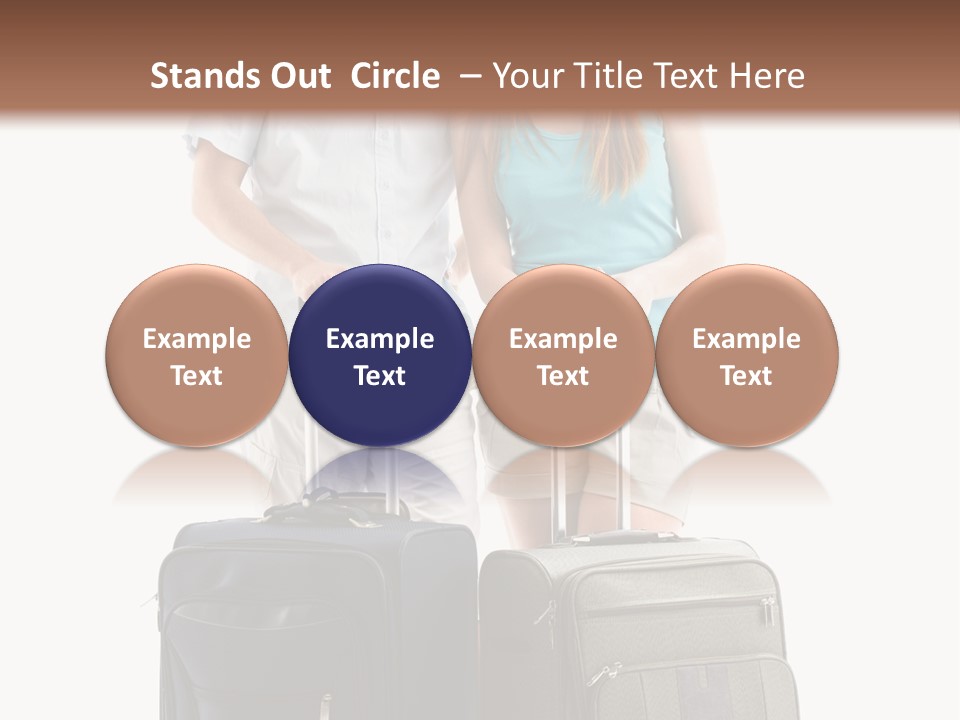 Suitcase Joy Blue PowerPoint Template
