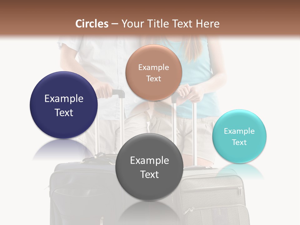 Suitcase Joy Blue PowerPoint Template