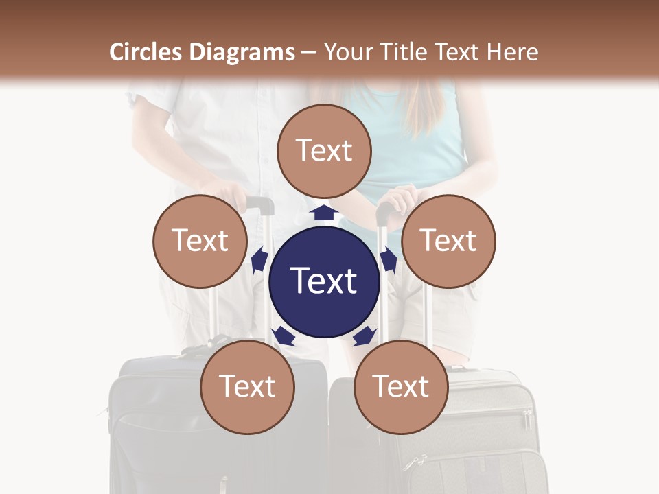 Suitcase Joy Blue PowerPoint Template