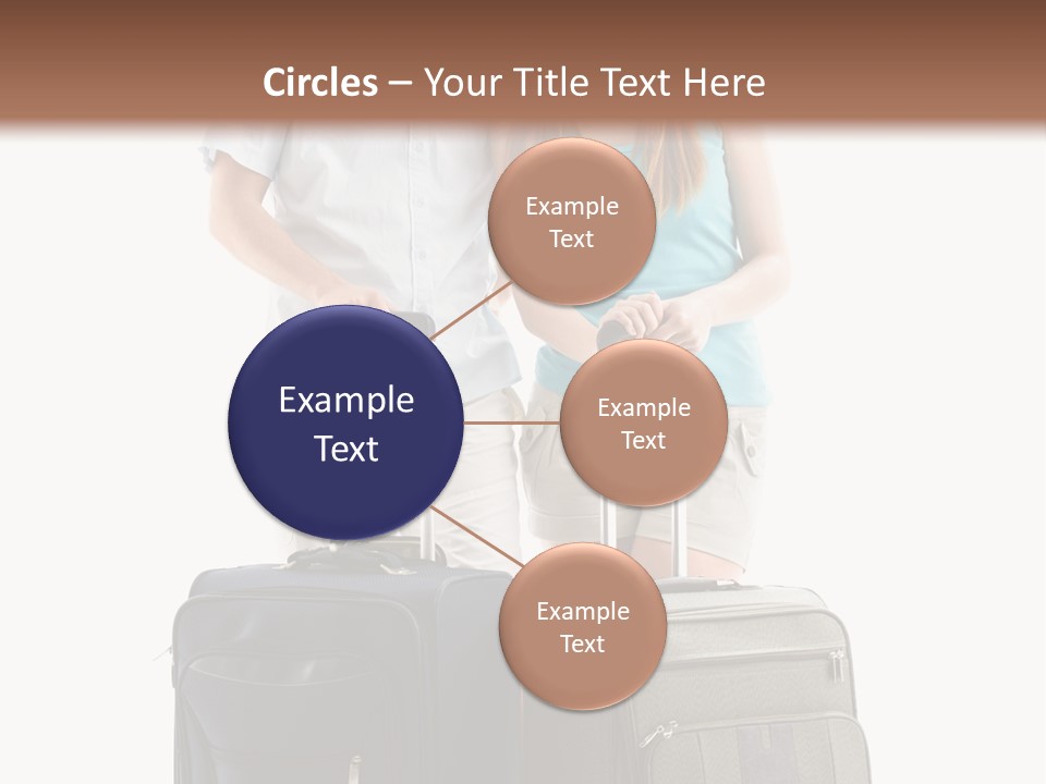 Suitcase Joy Blue PowerPoint Template