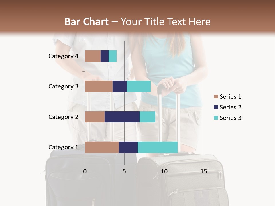 Suitcase Joy Blue PowerPoint Template