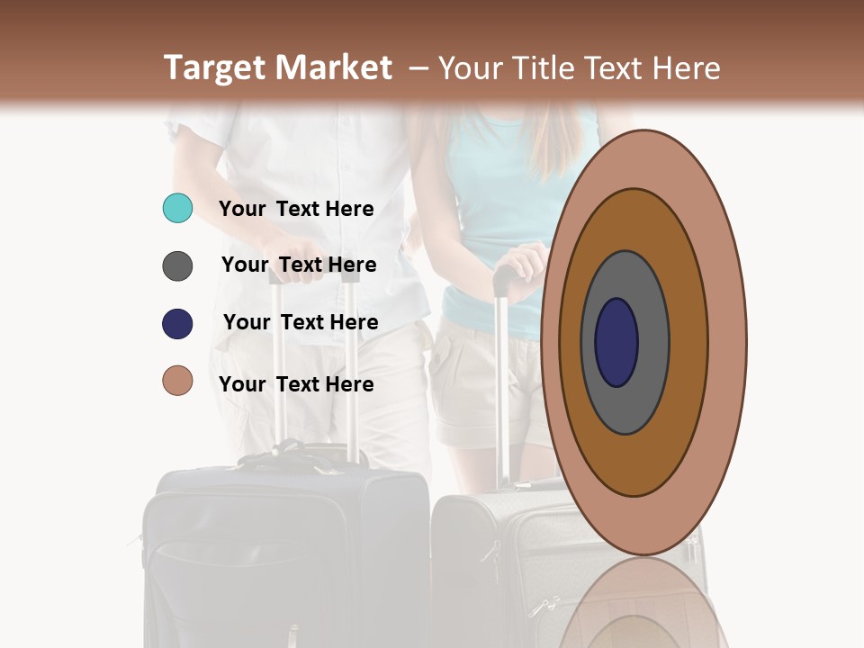 Suitcase Joy Blue PowerPoint Template