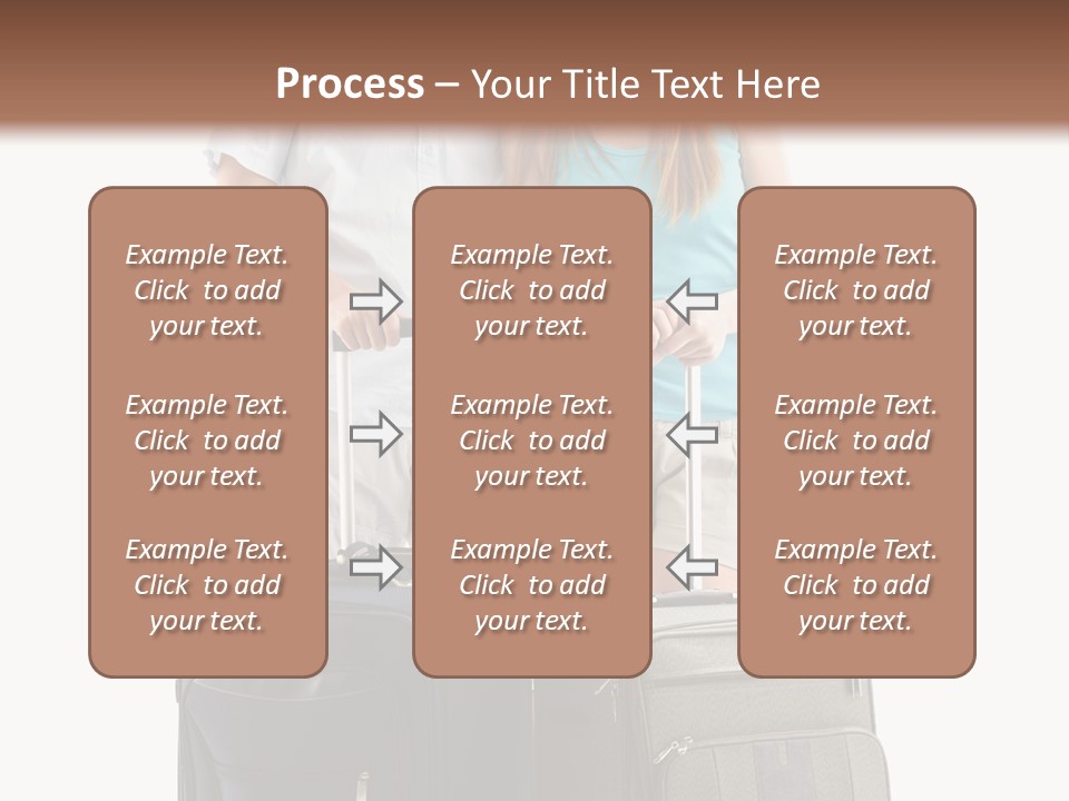 Suitcase Joy Blue PowerPoint Template