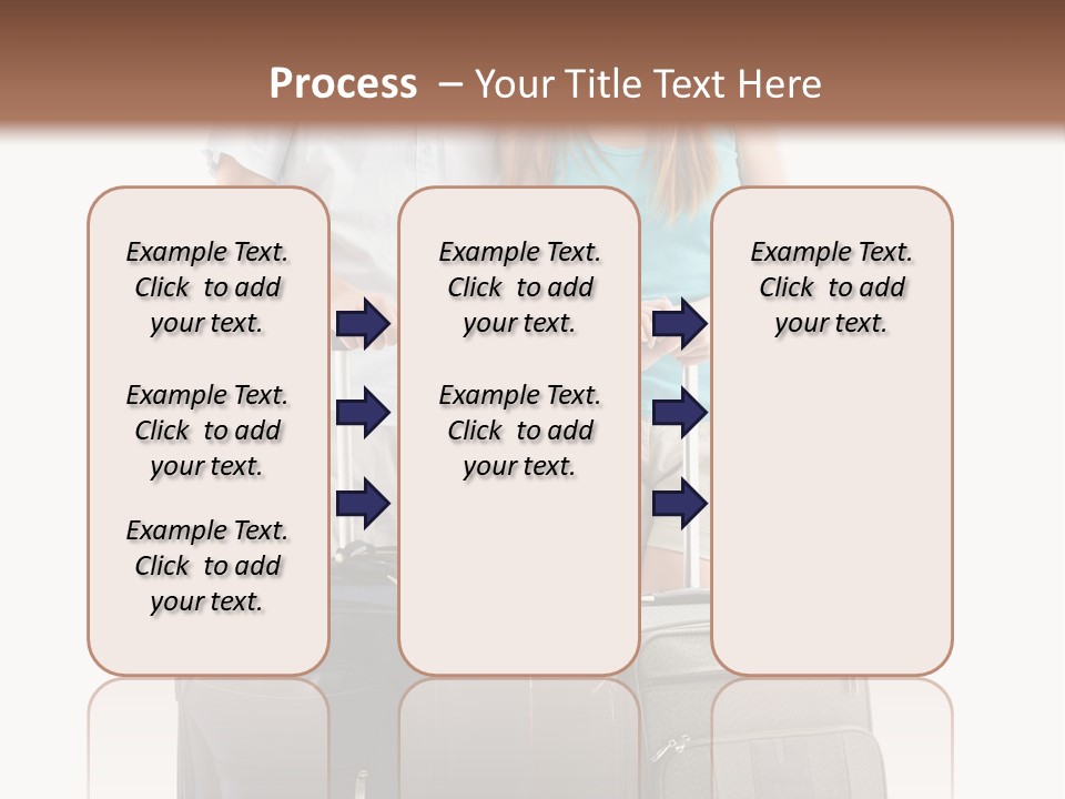 Suitcase Joy Blue PowerPoint Template