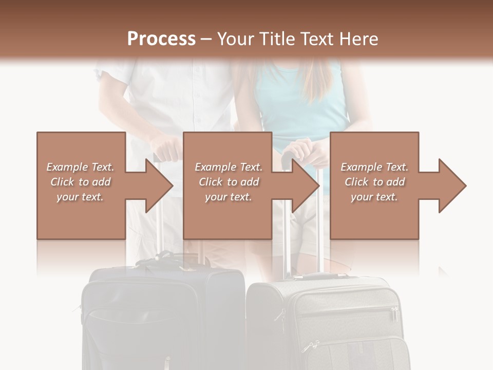 Suitcase Joy Blue PowerPoint Template