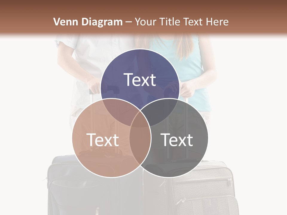 Suitcase Joy Blue PowerPoint Template