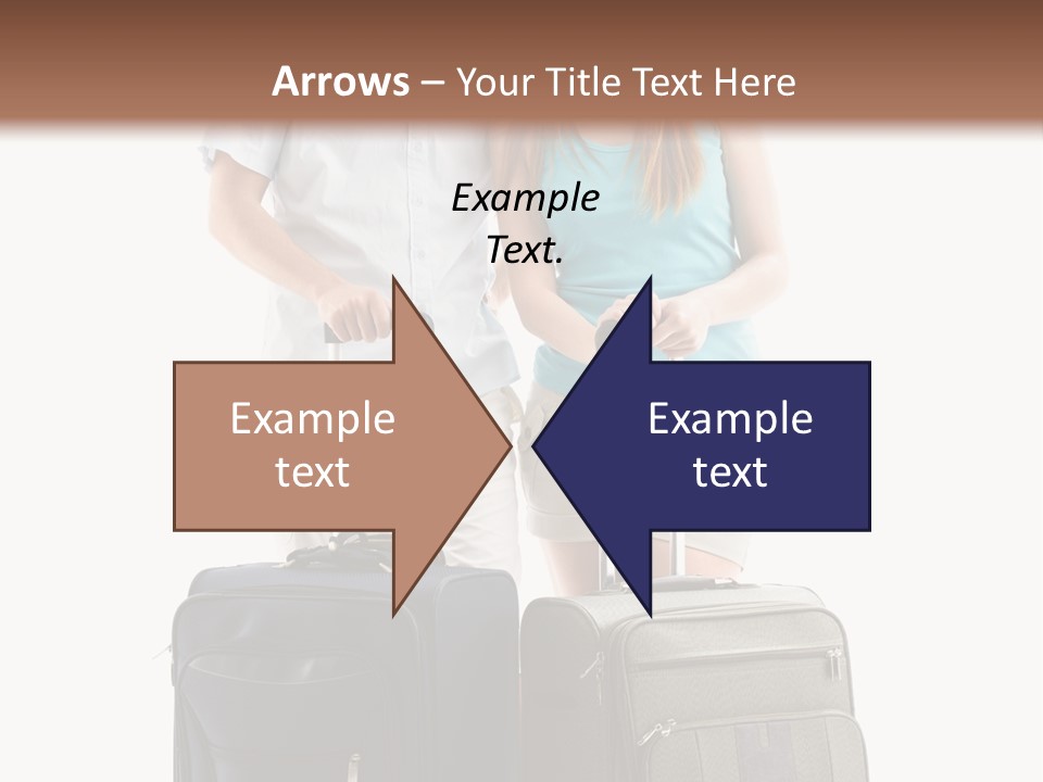 Suitcase Joy Blue PowerPoint Template