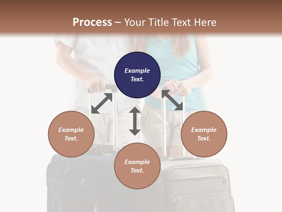 Suitcase Joy Blue PowerPoint Template