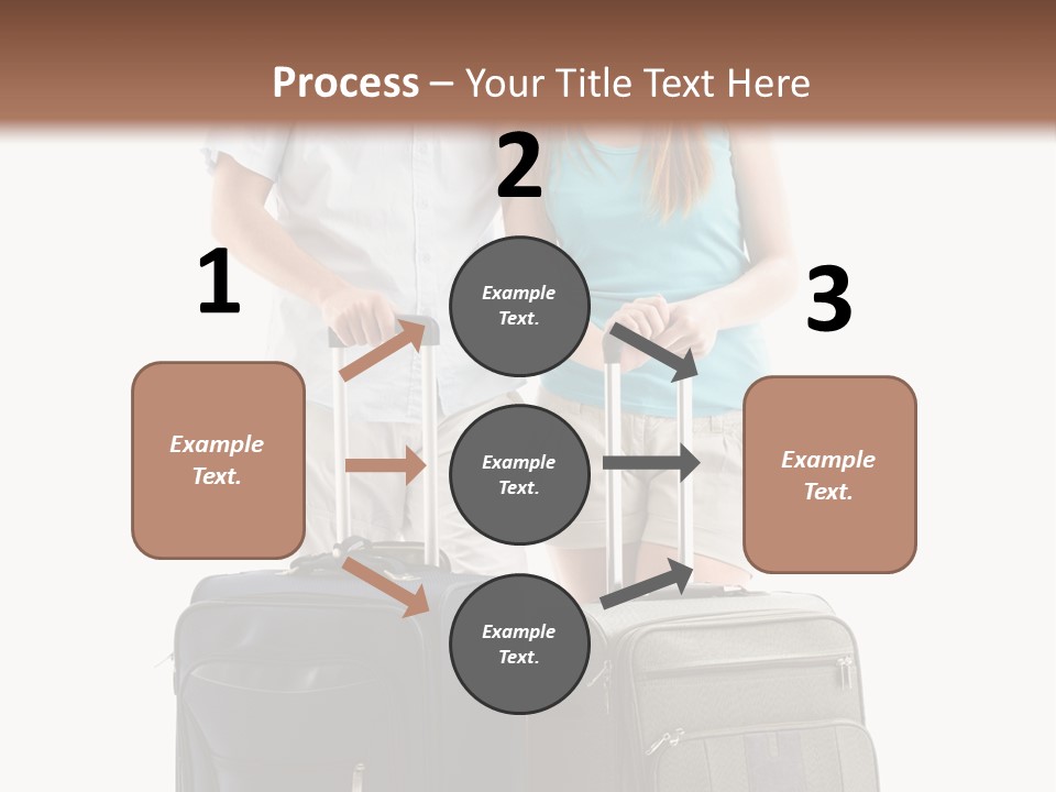 Suitcase Joy Blue PowerPoint Template