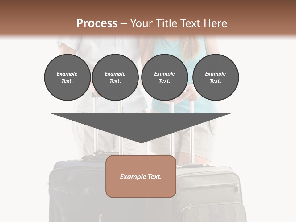 Suitcase Joy Blue PowerPoint Template