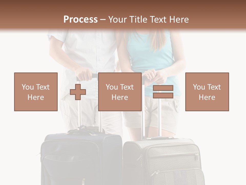 Suitcase Joy Blue PowerPoint Template