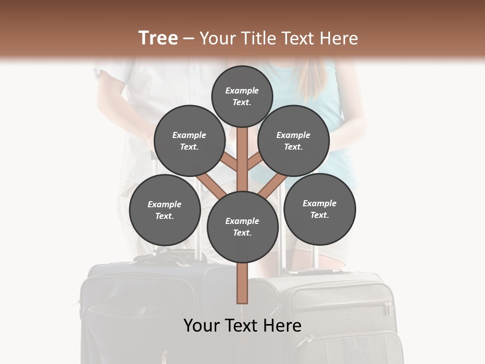 Suitcase Joy Blue PowerPoint Template