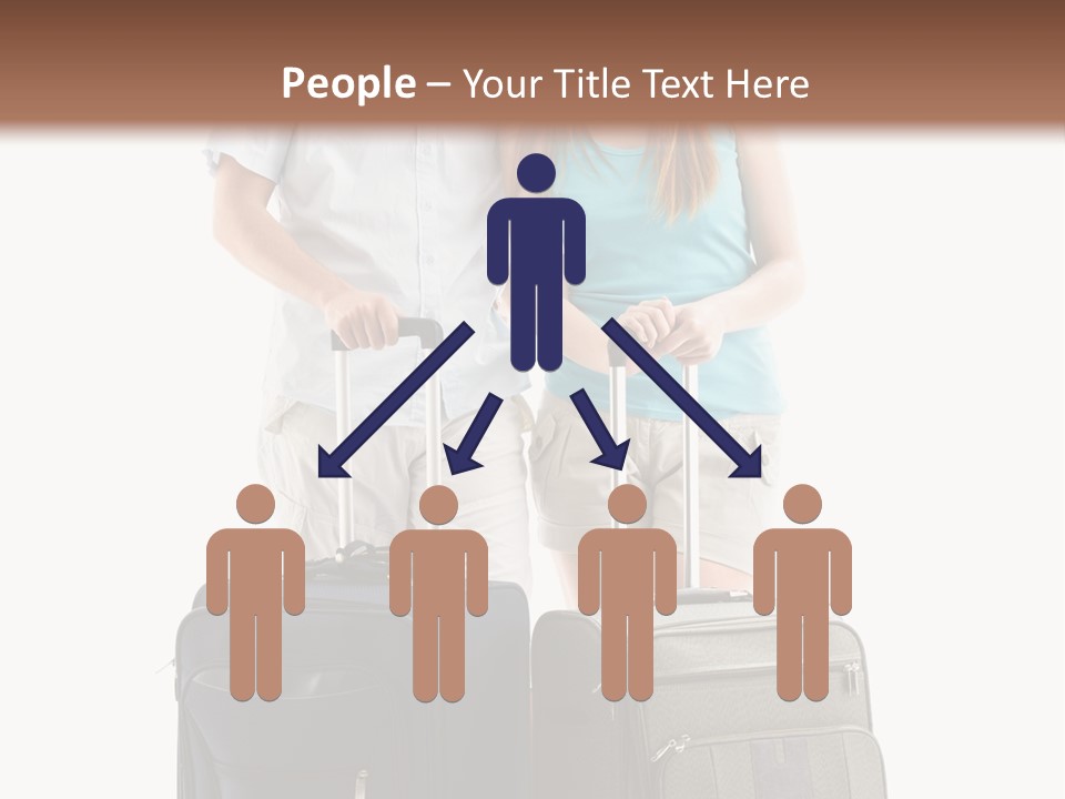 Suitcase Joy Blue PowerPoint Template