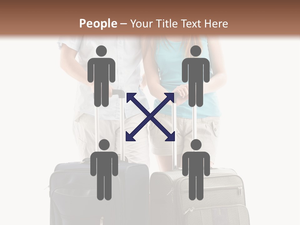 Suitcase Joy Blue PowerPoint Template