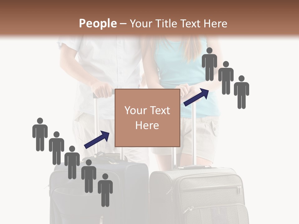 Suitcase Joy Blue PowerPoint Template