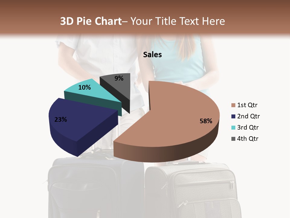 Suitcase Joy Blue PowerPoint Template