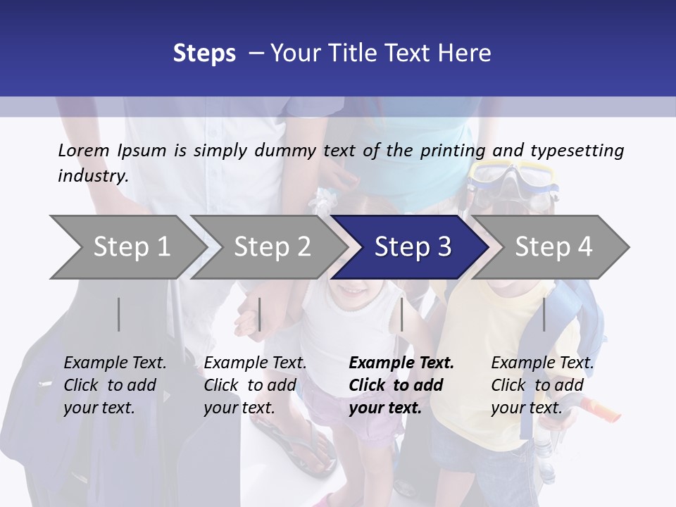 Isolated Smiling Woman PowerPoint Template