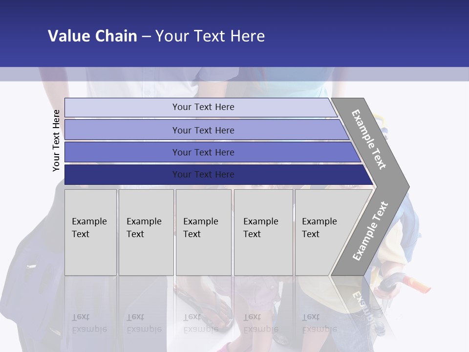 Isolated Smiling Woman PowerPoint Template
