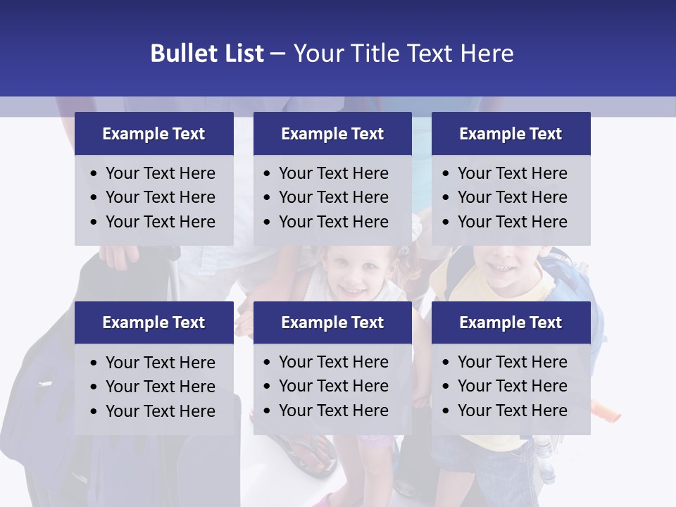 Isolated Smiling Woman PowerPoint Template