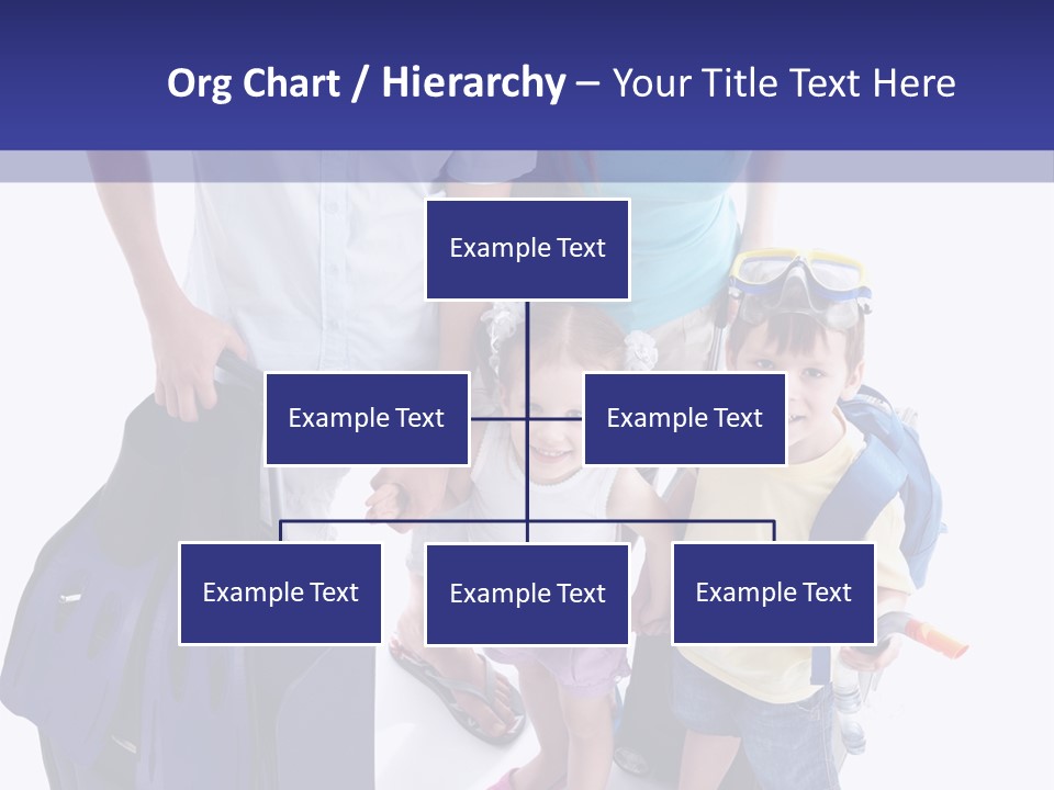 Isolated Smiling Woman PowerPoint Template