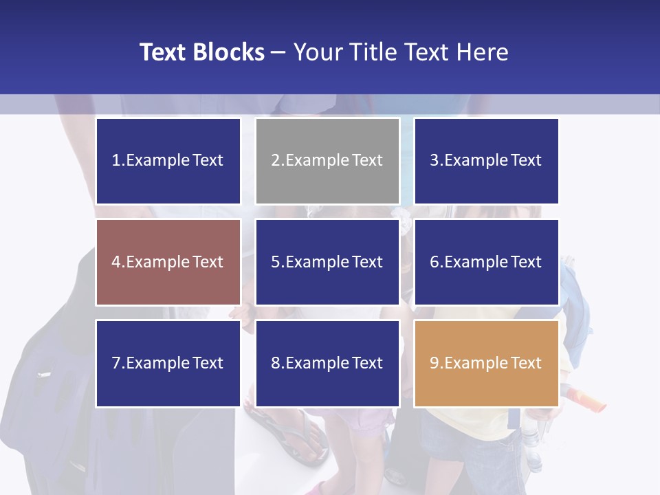 Isolated Smiling Woman PowerPoint Template
