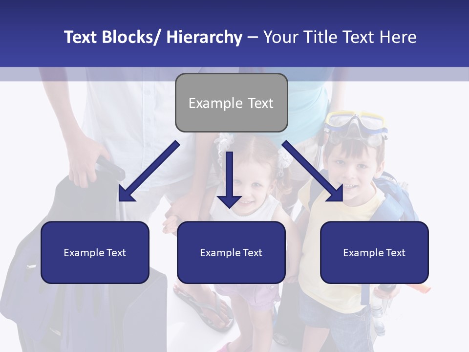 Isolated Smiling Woman PowerPoint Template