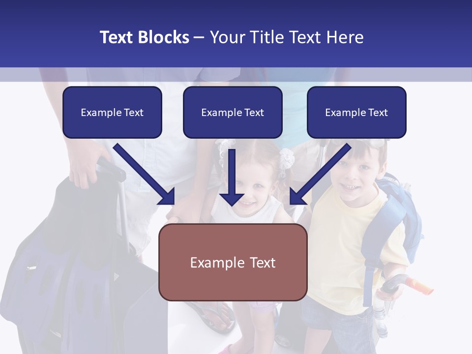 Isolated Smiling Woman PowerPoint Template